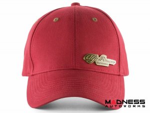 Alfa Romeo Cap - Red w/ Bronze Accents - Classiche